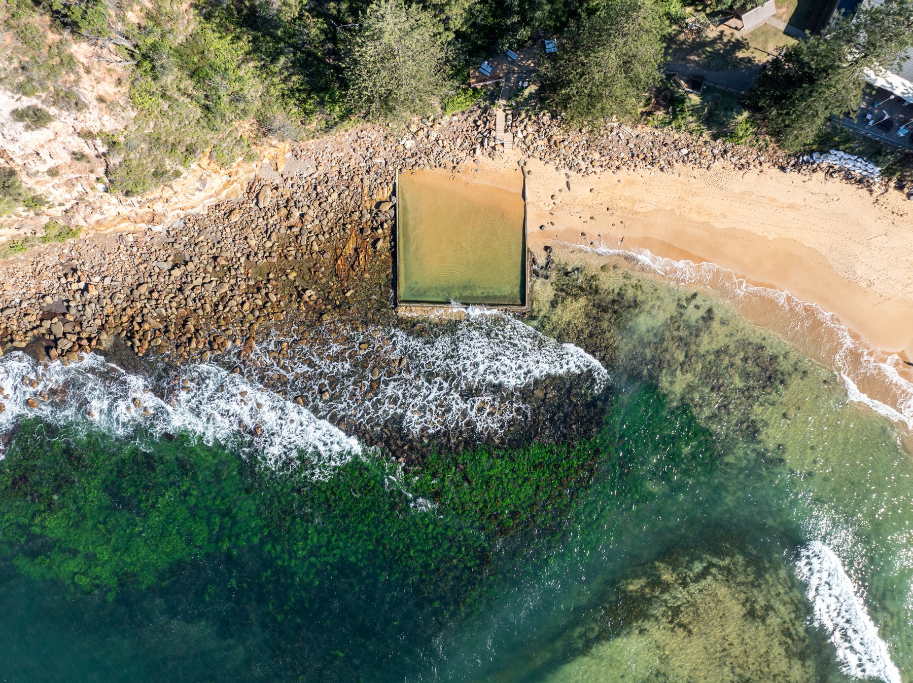 Drone Photo of MacMasters Beach Ocean Pool Central Coast NSW Australia