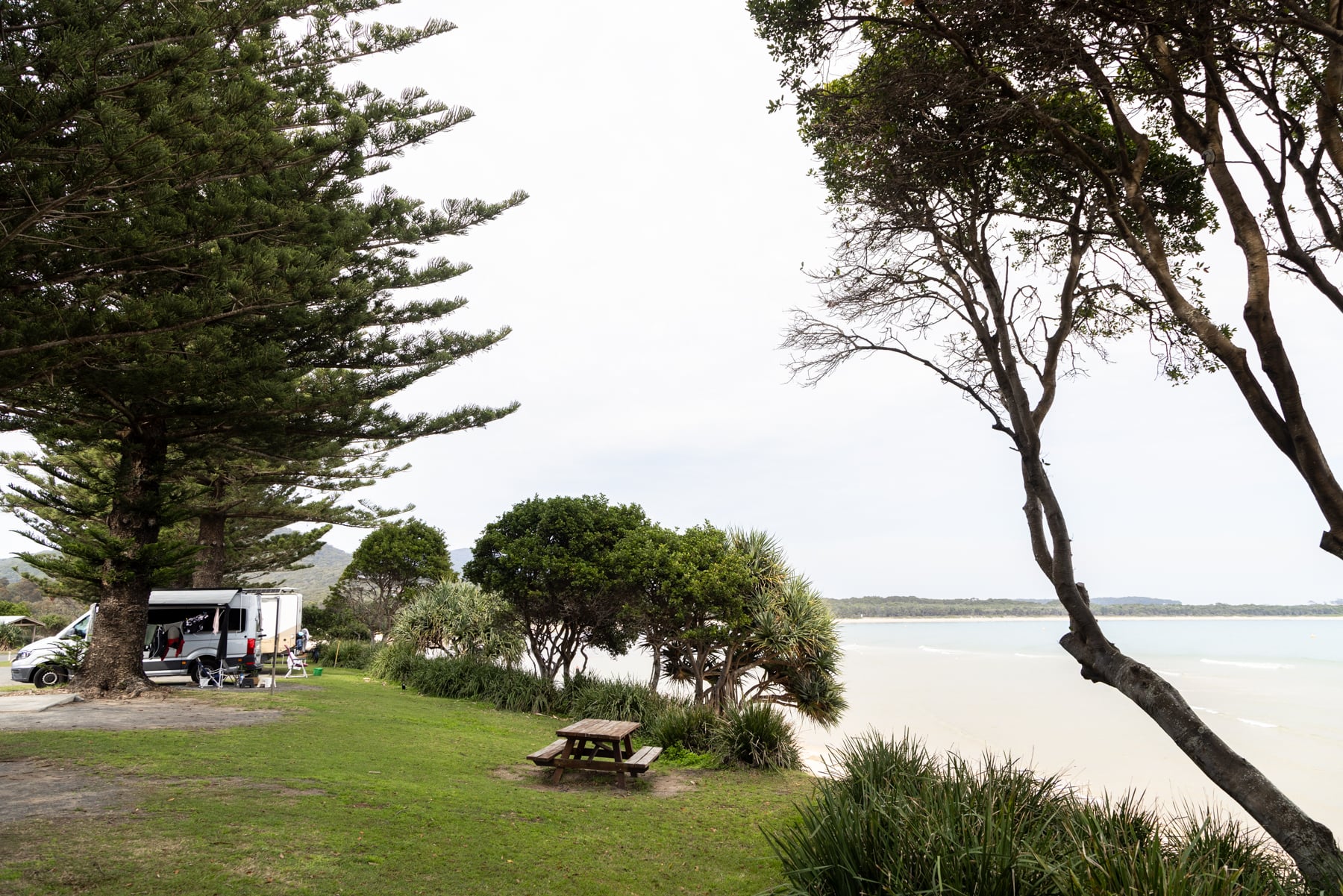 Beachfront camping South West Rocks NSW Australia