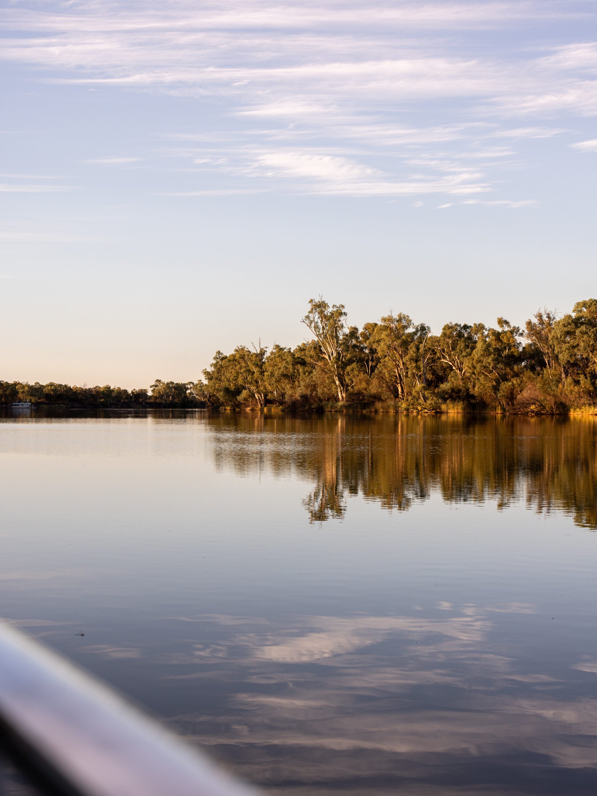 View from a houseboat on the Murray River