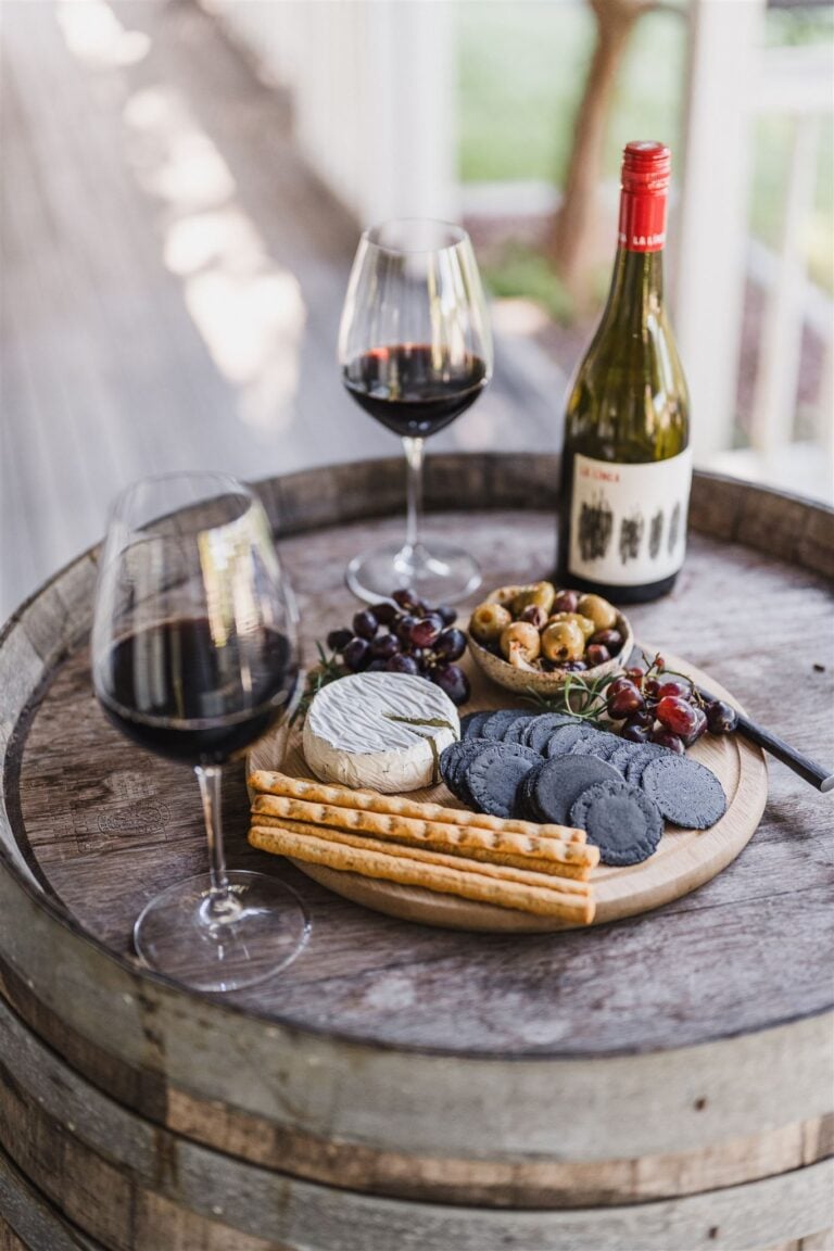 HannahPuechmarin KillaraFarm wine barrel with cheese platter 768x1152