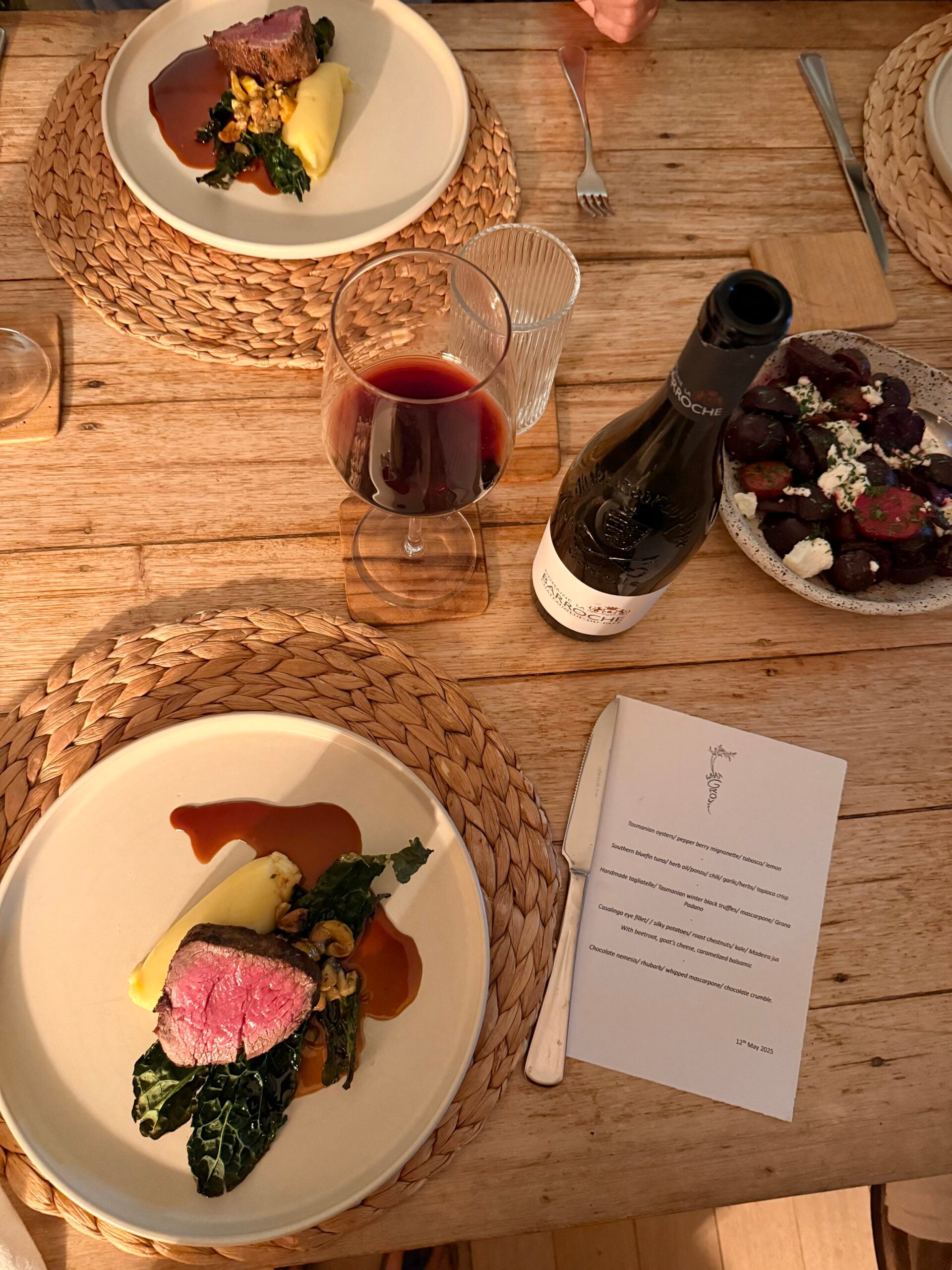 Private dining Whale Song - Chris from What Grows