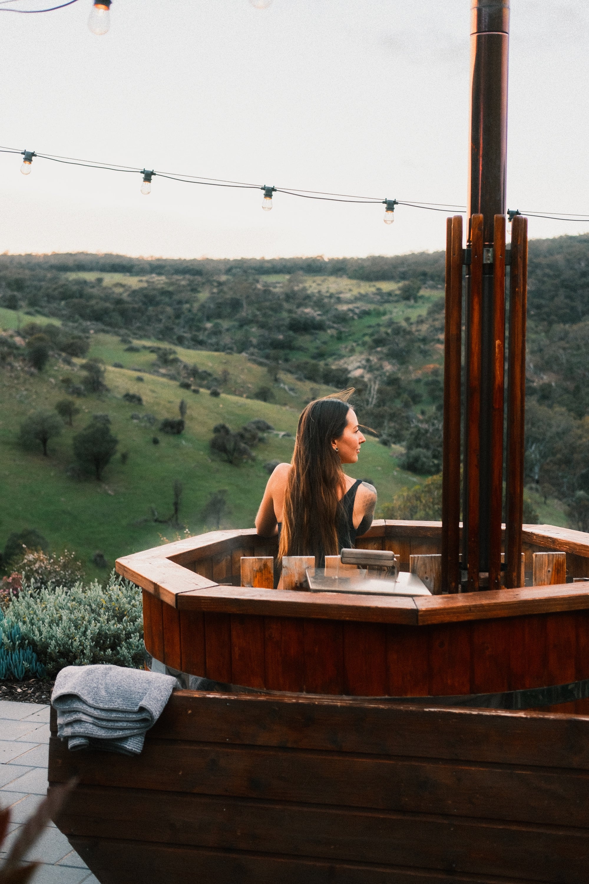 Wood Fire Hot Tub